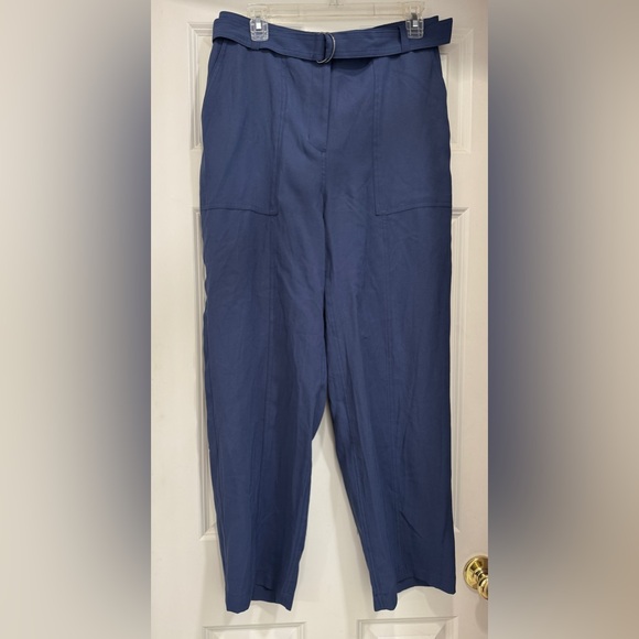 Nine West Pants - Nine West Women's Navy Blue Cargo Jumpsuit Pants; preppy beachy business
